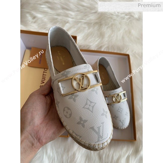 Louis Vuitton Monogram Framed Logo Espadrilles White 2020 (HB-0030330)