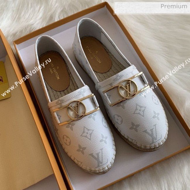 Louis Vuitton Monogram Framed Logo Espadrilles White 2020 (HB-0030330)