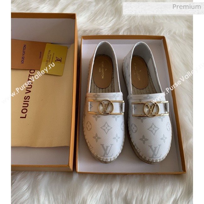 Louis Vuitton Monogram Framed Logo Espadrilles White 2020 (HB-0030330)