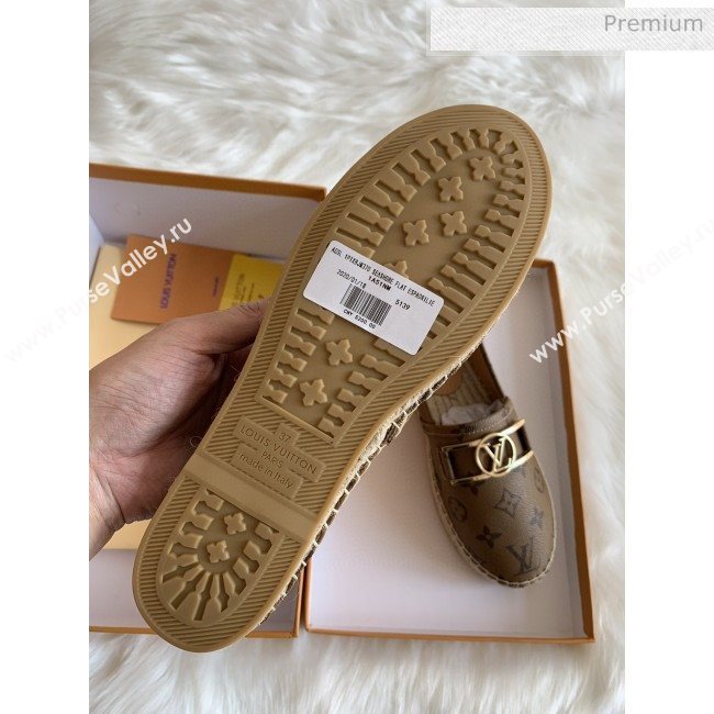 Louis Vuitton Monogram Framed Logo Espadrilles Light Coffee 2020 (HB-0030329)