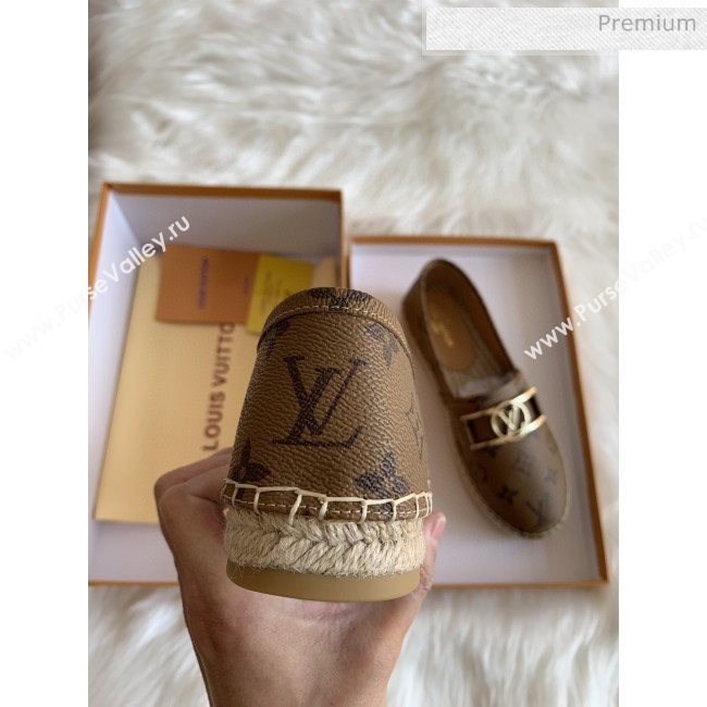 Louis Vuitton Monogram Framed Logo Espadrilles Light Coffee 2020 (HB-0030329)