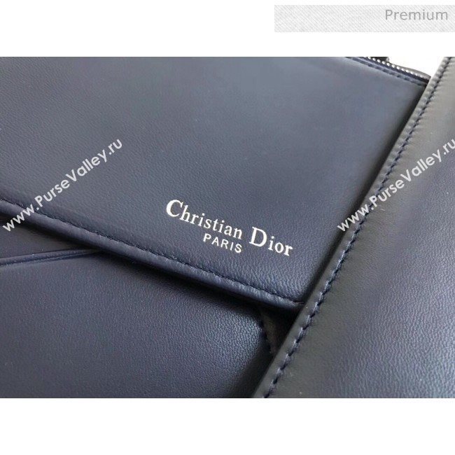 Dior Lady Dior Clutch with Chain in Cannage Lambskin Navy Blue 2018 (XXG-20030827)