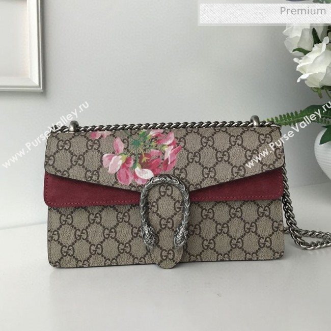 Gucci Dionysus Bloom GG Canvas Small Shoulder Bag 499623 Burgundy 2020 (DLH-20030834)