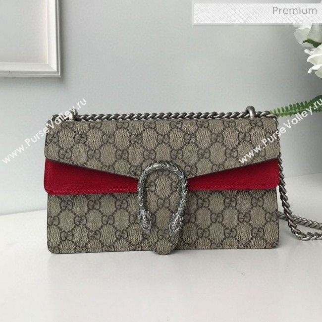 Gucci Dionysus GG Canvas Small Shoulder Bag 499623 Red 2020 (DLH-20030831)