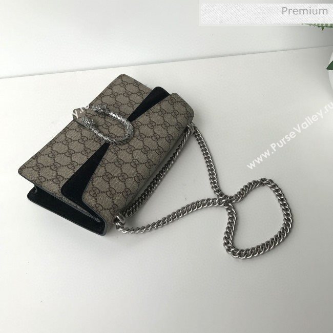 Gucci Dionysus GG Canvas Small Shoulder Bag 499623 Black 2020 (DLH-20030832)