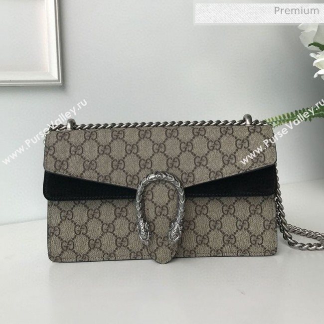 Gucci Dionysus GG Canvas Small Shoulder Bag 499623 Black 2020 (DLH-20030832)