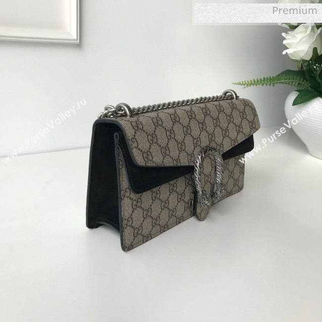 Gucci Dionysus GG Canvas Small Shoulder Bag 499623 Black 2020 (DLH-20030832)