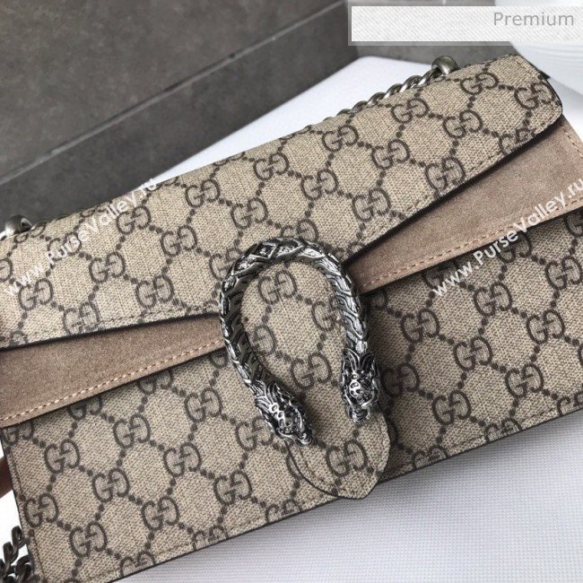 Gucci Dionysus GG Canvas Small Shoulder Bag 499623 Khaki 2020 (DLH-20030833)