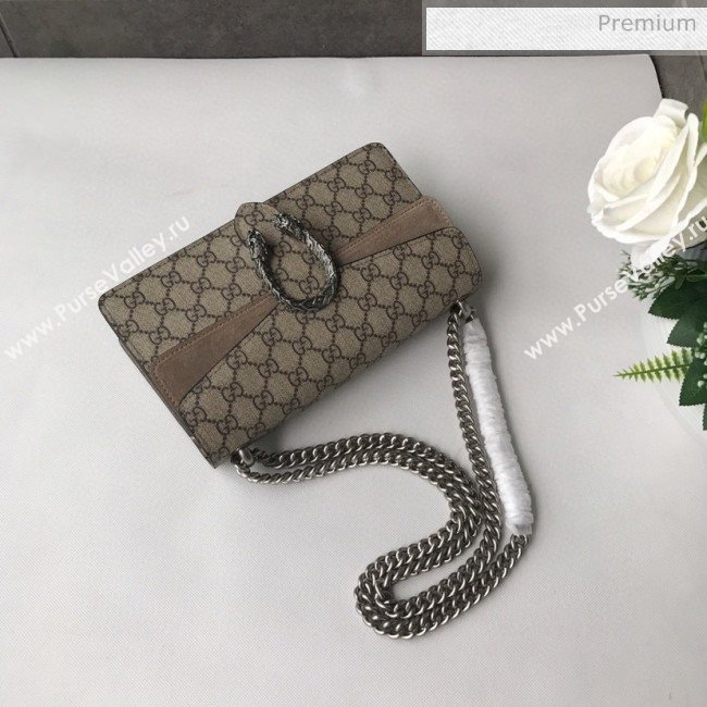 Gucci Dionysus GG Canvas Small Shoulder Bag 499623 Khaki 2020 (DLH-20030833)