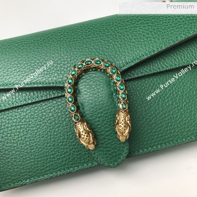 Gucci Dionysus Leather Small Shoulder Bag 499623 Green 2020 (DLH-20030828)