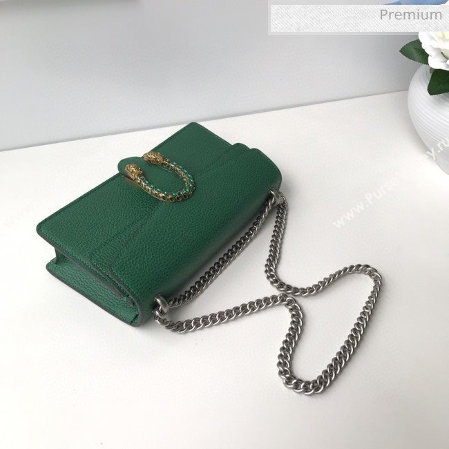 Gucci Dionysus Leather Small Shoulder Bag 499623 Green 2020 (DLH-20030828)