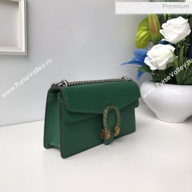 Gucci Dionysus Leather Small Shoulder Bag 499623 Green 2020 (DLH-20030828)