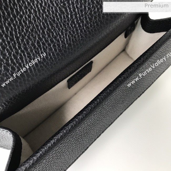 Gucci Dionysus Leather Small Shoulder Bag 499623 Black 2020 (DLH-20030829)