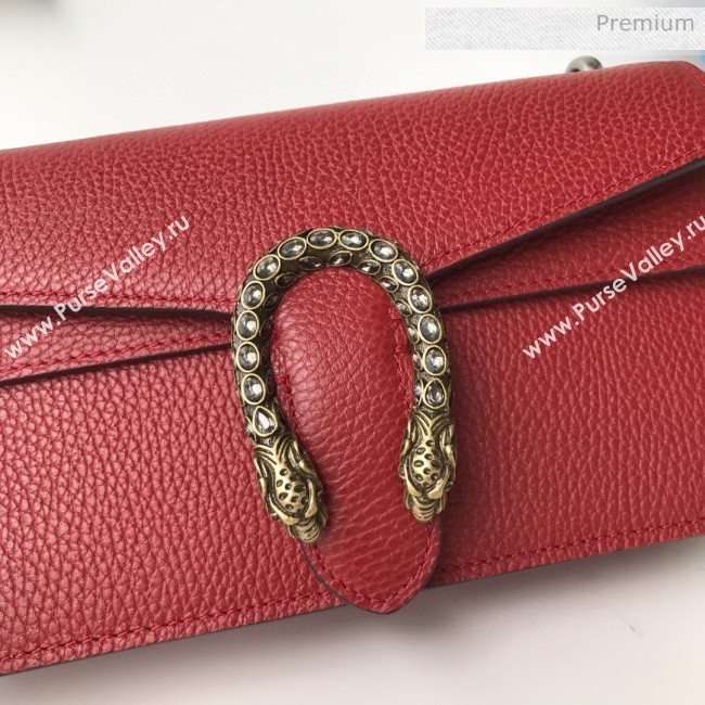 Gucci Dionysus Leather Small Shoulder Bag 499623 Red 2020 (DLH-20030830)