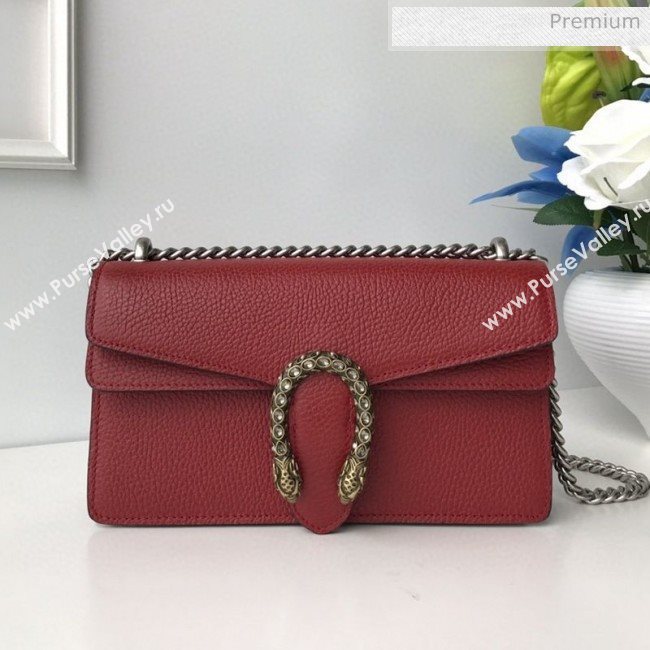 Gucci Dionysus Leather Small Shoulder Bag 499623 Red 2020 (DLH-20030830)