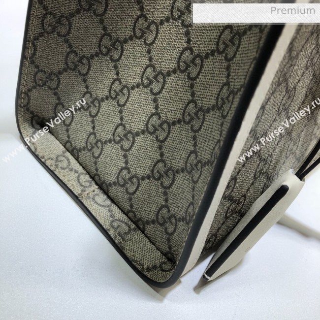 Gucci Padlock GG Canvas Medium Shoulder Bag 479197 White (DLH-20031023)