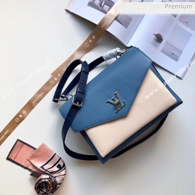 Louis Vuitton Mylockme Schoolbag Shaped Top Handle Bag M53891 Beige/Blue  (KI-20031121)
