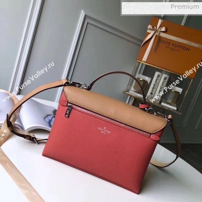 Louis Vuitton Mylockme Schoolbag Shaped Top Handle Bag M54506 Beige/Red/Brown  (KI-20031122)