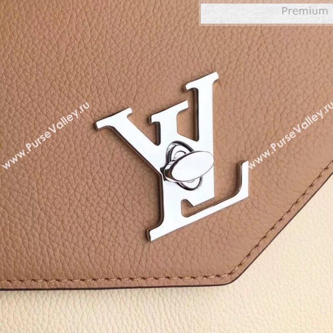 Louis Vuitton Mylockme Schoolbag Shaped Top Handle Bag M54506 Beige/Red/Brown  (KI-20031122)