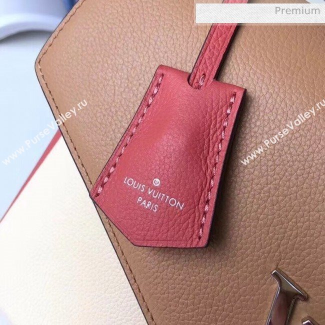 Louis Vuitton Mylockme Schoolbag Shaped Top Handle Bag M54506 Beige/Red/Brown  (KI-20031122)