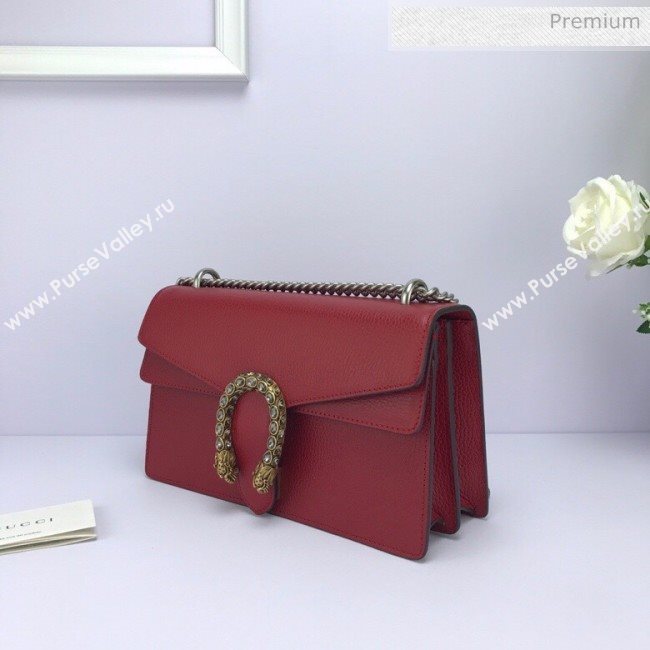 Gucci Dionysus Leather Small Shoulder Bag 400249 Red  (DLH-20031123)