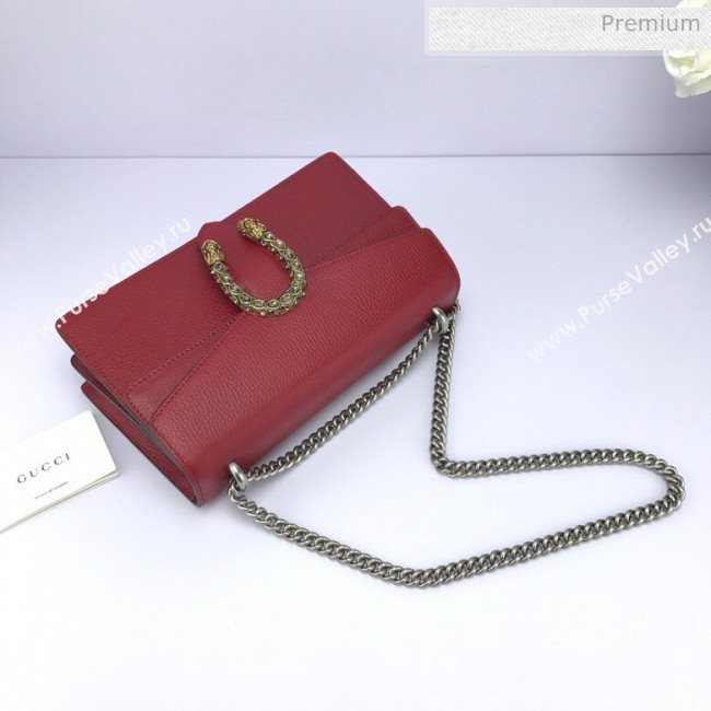 Gucci Dionysus Leather Small Shoulder Bag 400249 Red  (DLH-20031123)