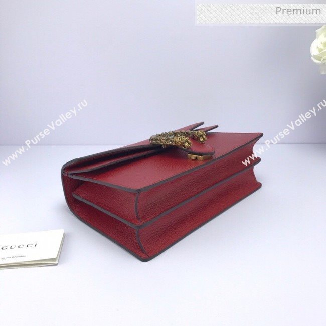 Gucci Dionysus Leather Small Shoulder Bag 400249 Red  (DLH-20031123)
