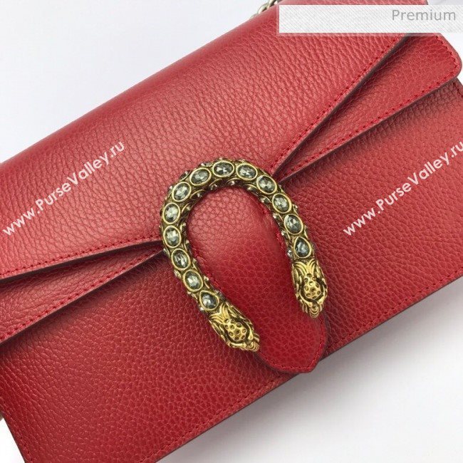 Gucci Dionysus Leather Small Shoulder Bag 400249 Red  (DLH-20031123)
