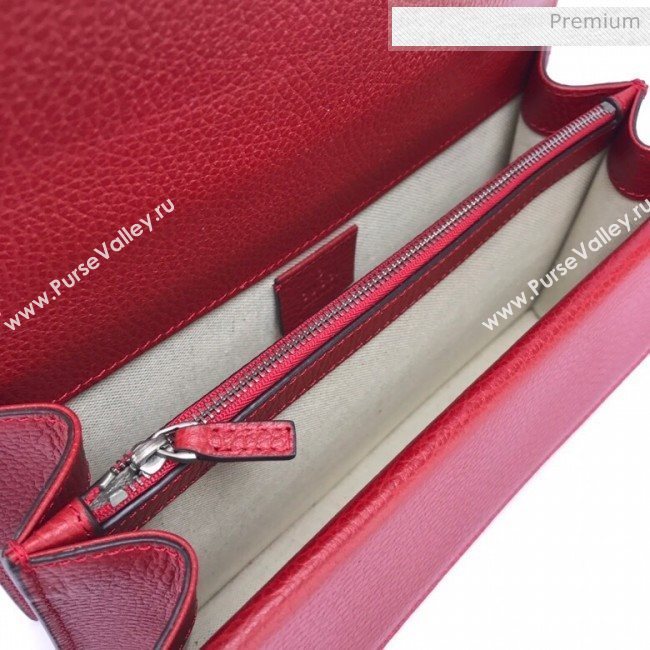 Gucci Dionysus Leather Small Shoulder Bag 400249 Red  (DLH-20031123)