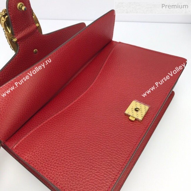 Gucci Dionysus Leather Small Shoulder Bag 400249 Red  (DLH-20031123)