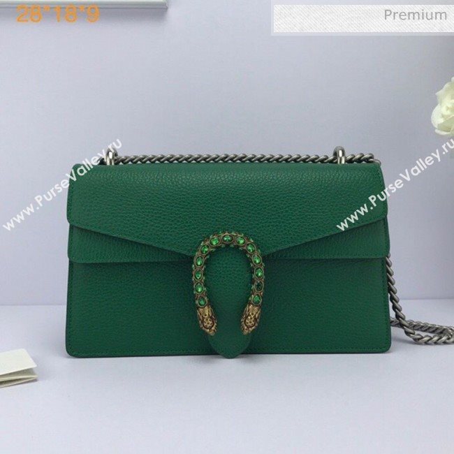 Gucci Dionysus Leather Small Shoulder Bag 400249 Green (DLH-20031125)