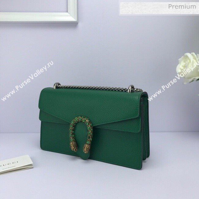 Gucci Dionysus Leather Small Shoulder Bag 400249 Green (DLH-20031125)