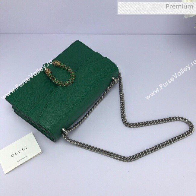 Gucci Dionysus Leather Small Shoulder Bag 400249 Green (DLH-20031125)