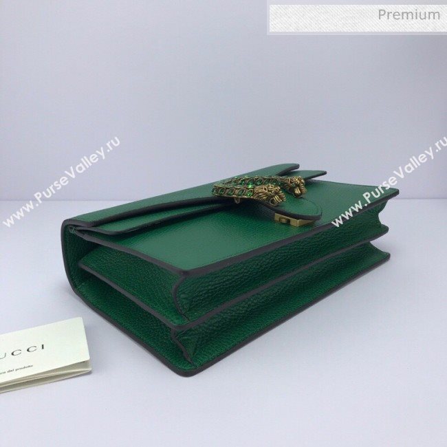 Gucci Dionysus Leather Small Shoulder Bag 400249 Green (DLH-20031125)
