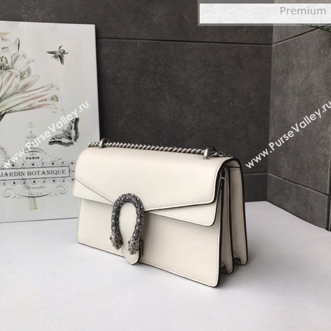 Gucci Dionysus Leather Small Shoulder Bag 400249 White/Silver (DLH-20031126)