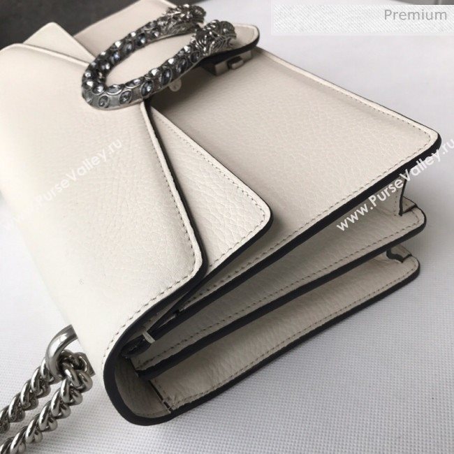 Gucci Dionysus Leather Small Shoulder Bag 400249 White/Silver (DLH-20031126)