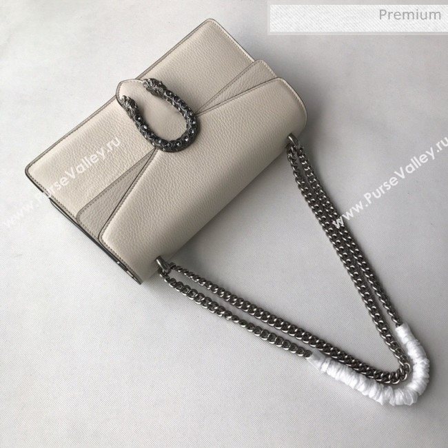 Gucci Dionysus Leather Small Shoulder Bag 400249 White/Silver (DLH-20031126)