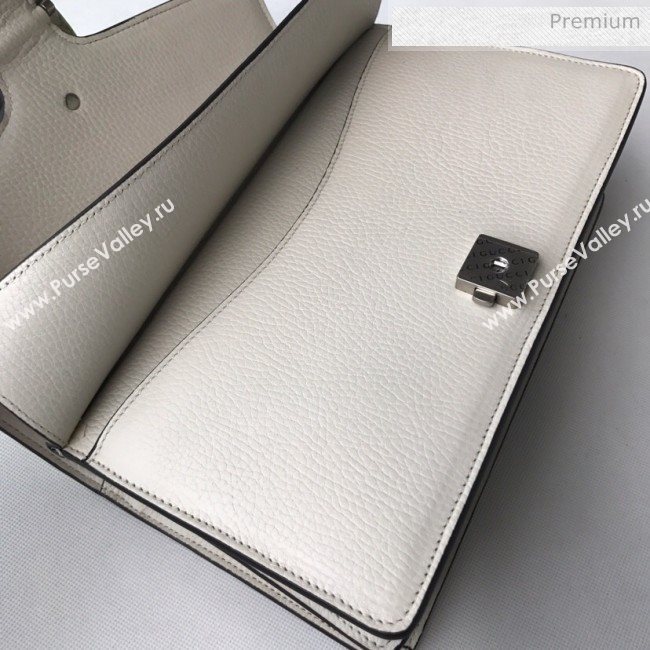 Gucci Dionysus Leather Small Shoulder Bag 400249 White/Silver (DLH-20031126)