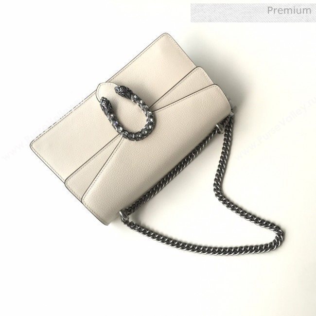 Gucci Dionysus Pig-Grained Leather Small Shoulder Bag 400249 White  (DLH-20031127)