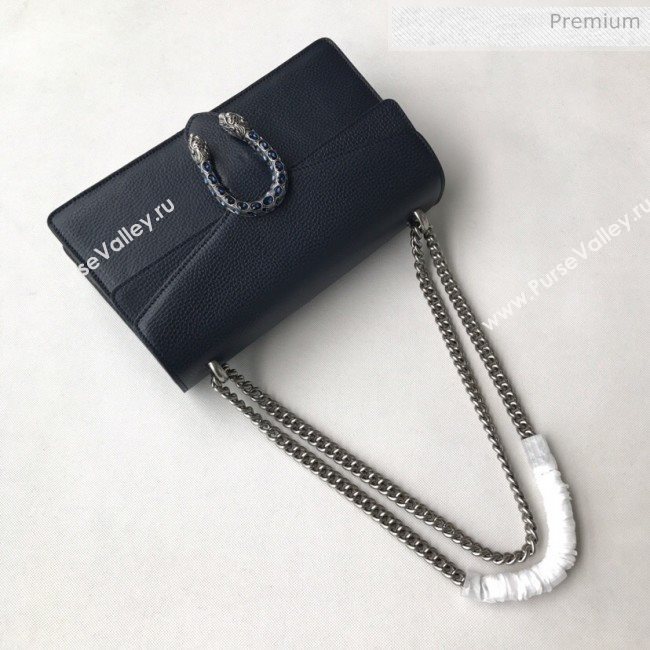 Gucci Dionysus Leather Small Shoulder Bag 400249 Navy Blue  (DLH-20031128)