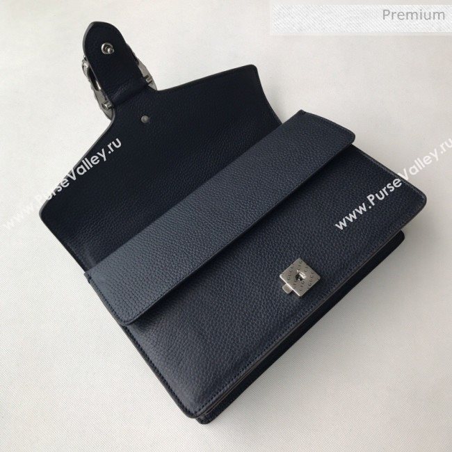 Gucci Dionysus Leather Small Shoulder Bag 400249 Navy Blue  (DLH-20031128)