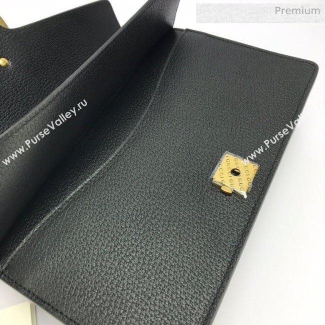 Gucci Dionysus Web Leather Small Shoulder Bag 400249 Black (DLH-20031130)