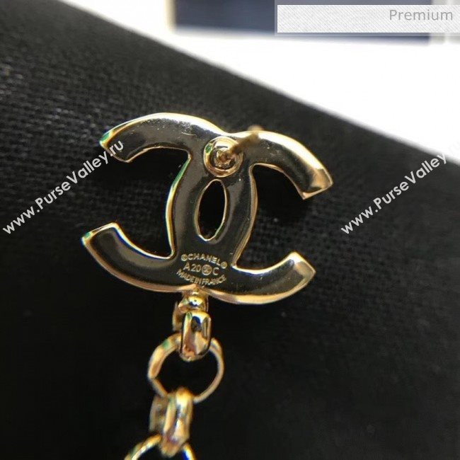 Chanel Pearl Chain Long Earrings 2020 (YF-20031206)