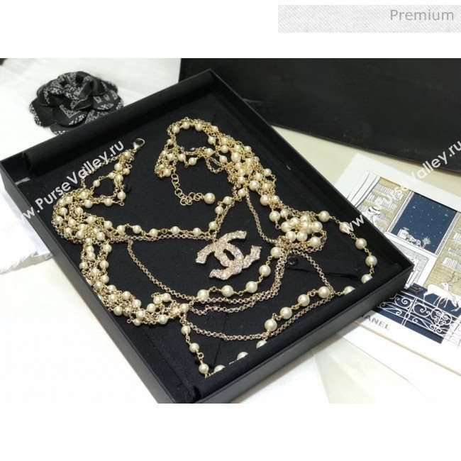 Chanel Pearl Chain Layer Long Necklace 2020 (YF-20031207)