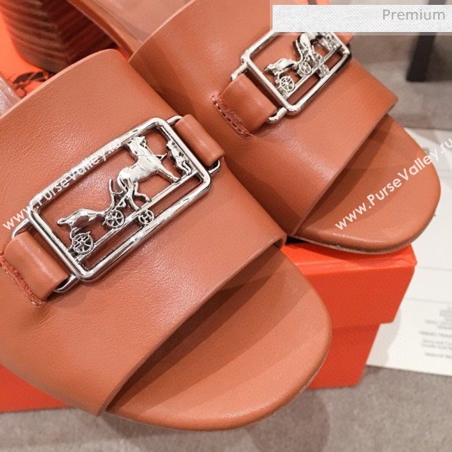 Hermes Villa Calfskin Sandals Brown 2020 (KL-20031304)