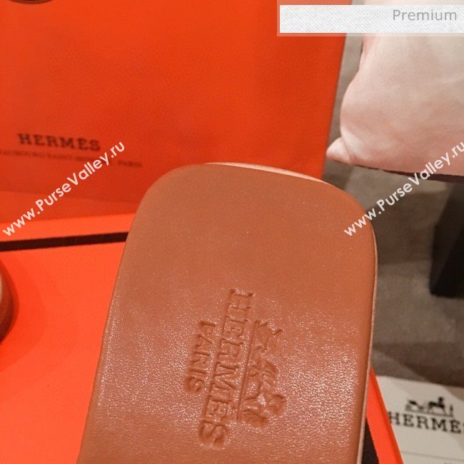 Hermes Villa Flat Slide Sandals Brown 2020 (KL-20031301)