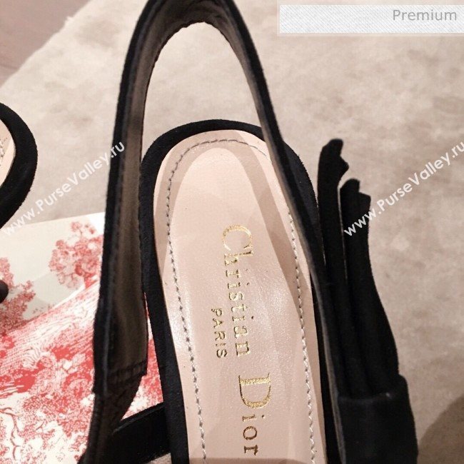 Dior Sweet-D Slingback Pumps in Beads Embroidered Fishnet Nude 2020  (KL-200313021)