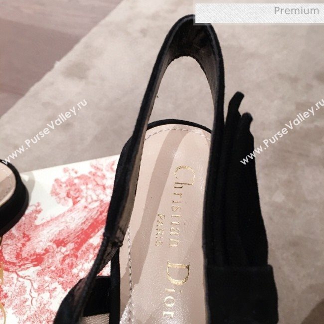 Dior Sweet-D Slingback Flat Bellerinas in Beads Embroidered Fishnet Nude 2020  (KL-200313022)