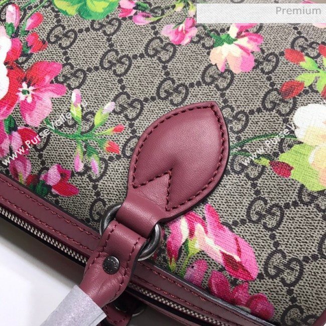 Gucci GG Canvas Flower Boston Bag 409529 Red (DLH-200313028)