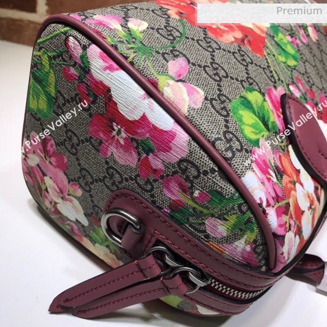 Gucci GG Canvas Flower Boston Bag 409529 Red (DLH-200313028)